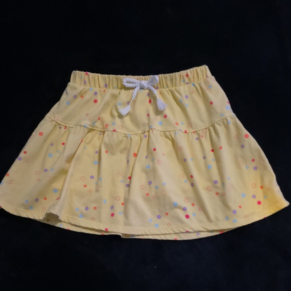 Yellow Polka Dot Skort for Kids